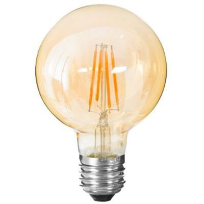 ATMOSPHERA Ampoule LED Globe Ambre - E27 2W, Verre, Métal - Publicité ATMOSPHERA Ampoule LED Globe Ambre - E27 2W, Verre, Métal - Publicité