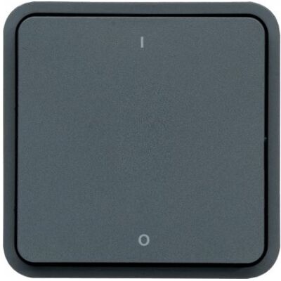 Hager Interrupteur bipolaire Cubyko - composable - IP55 - gris - Publicité Hager Interrupteur bipolaire Cubyko - composable - IP55 - gris - Publicité