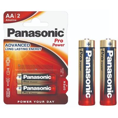 Non communiqué PANASONIC Pack de 2 Piles Alcalines PRO POWER GOLD AA/LR6 1,5V - Publicité Non communiqué PANASONIC Pack de 2 Piles Alcalines PRO POWER GOLD AA/LR6 1,5V - Publicité