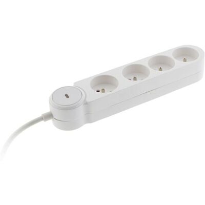 Non communiqué Zenitech - Bloc multiprise Iota 4x16A + interrupteur - Blanc Blanc - Publicité Non communiqué Zenitech - Bloc multiprise Iota 4x16A + interrupteur - Blanc Blanc - Publicité