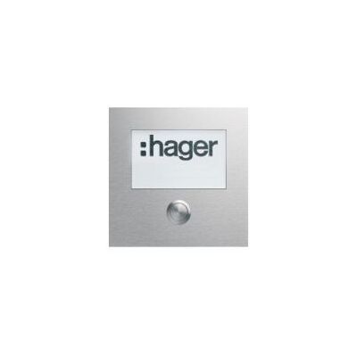Hager Module d'appel 1 bouton poussoir rond avec affichage LED (REN009X) - Publicité Hager Module d'appel 1 bouton poussoir rond avec affichage LED (REN009X) - Publicité