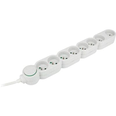 Multiprise écologique Zenitech - 8 prises, 16A, Blanc - Publicité Multiprise écologique Zenitech - 8 prises, 16A, Blanc - Publicité