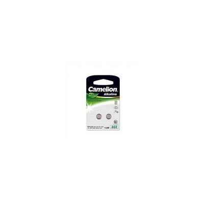 Piles boutons Alcaline AG 8 / LR1120 / 391 / 191 / Blister de 2 piles « SANS MERCURE » CAMELION - Publicité Piles boutons Alcaline AG 8 / LR1120 / 391 / 191 / Blister de 2 piles « SANS MERCURE » CAMELION - Publicité