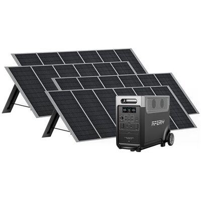 Non communiqué AFERIY Générateur Solaire 3600W avec 4 Panneaux Solaires 400W – Batterie LiFePO4 3840Wh, 220V-240V, Panneaux Pliables USB IP65 – Idéal pour Camping, Voyage et Secours en Cas de Panne Noir - Publicité Non communiqué AFERIY Générateur Solaire 3600W avec 4 Panneaux Solaires 400W – Batterie LiFePO4 3840Wh, 220V-240V, Panneaux Pliables USB IP65 – Idéal pour Camping, Voyage et Secours en Cas de Panne Noir - Publicité