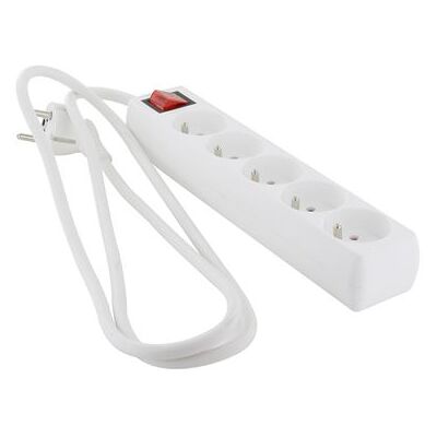 Non communiqué Chacon - Multiprise 5x16A + interrupteur - 1,5 m - blanc Blanc - Publicité Non communiqué Chacon - Multiprise 5x16A + interrupteur - 1,5 m - blanc Blanc - Publicité