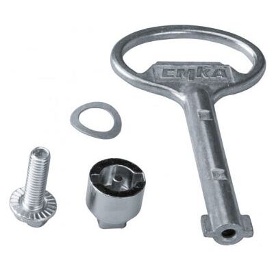 Hager Serrure double barres 3mm + clé IP5 pour coffret vega D (FZ501) - Publicité Hager Serrure double barres 3mm + clé IP5 pour coffret vega D (FZ501) - Publicité