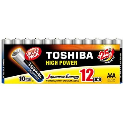 Non communiqué Piles - AAA - LR03 - Alkaline - 1.5V - Lot de 12 piles - Toshiba - Batterie - Publicité Non communiqué Piles - AAA - LR03 - Alkaline - 1.5V - Lot de 12 piles - Toshiba - Batterie - Publicité