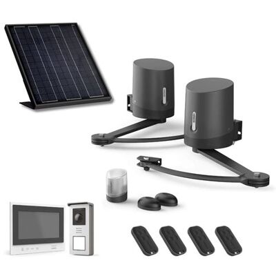 Non communiqué Pack motorisation portail battant solaire et Visiophone sans fil 100% solaire - Publicité Non communiqué Pack motorisation portail battant solaire et Visiophone sans fil 100% solaire - Publicité