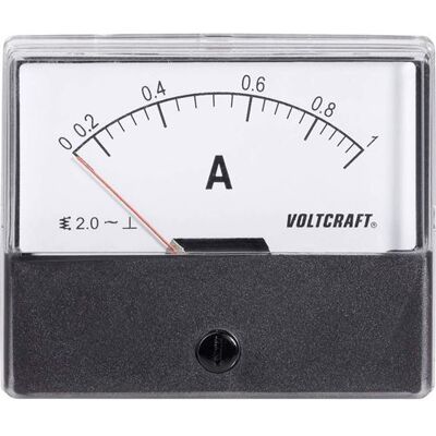 Pas de marque Appareil de mesure encastrable analogique VOLTCRAFT AM-70X60/1A - Publicité Pas de marque Appareil de mesure encastrable analogique VOLTCRAFT AM-70X60/1A - Publicité