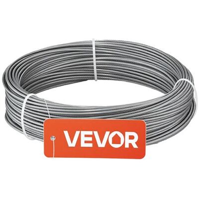 Non communiqué VEVOR Câble Acier Inoxydable 0,2x3510cm Résistance à Rupture 2kN Flexibilité et Étanche - Publicité Non communiqué VEVOR Câble Acier Inoxydable 0,2x3510cm Résistance à Rupture 2kN Flexibilité et Étanche - Publicité