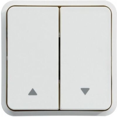 Hager Inter volet-roulant double va-et-vient Cubyko - composable - IP55 - blanc - Publicité Hager Inter volet-roulant double va-et-vient Cubyko - composable - IP55 - blanc - Publicité