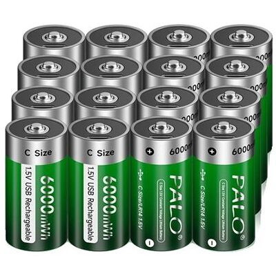 Non communiqué Batterie C rechargeable, rechargeable par USB, technologie lithium, 16pcs batterie de taille C - Publicité Non communiqué Batterie C rechargeable, rechargeable par USB, technologie lithium, 16pcs batterie de taille C - Publicité