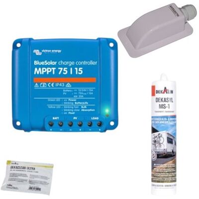 Non communiqué Pack Kit de pose solaire avec Régulateur de Charge VICTRON MPPT 220W 15A - Publicité Non communiqué Pack Kit de pose solaire avec Régulateur de Charge VICTRON MPPT 220W 15A - Publicité