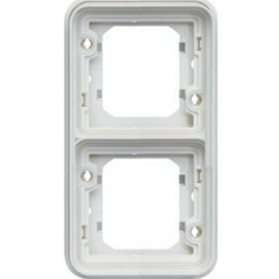 Hager Support encastré double vertical Cubyko - composable - IP55 - blanc Blanc - Publicité Hager Support encastré double vertical Cubyko - composable - IP55 - blanc Blanc - Publicité