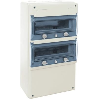 Non communiqué Solera - Coffret étanche IP65 22 modules 2 rangées - Publicité Non communiqué Solera - Coffret étanche IP65 22 modules 2 rangées - Publicité