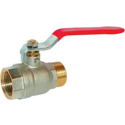 Sanitaire-distribution Robinet boisseau sphérique laiton MF bâtiment 12x17 p,rouge pi PN 25 Gris - Publicité Sanitaire-distribution Robinet boisseau sphérique laiton MF bâtiment 12x17 p,rouge pi PN 25 Gris - Publicité