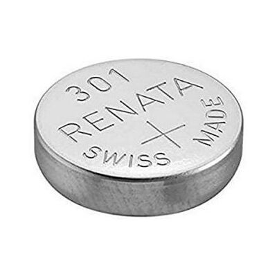 Renata Blister de 1 Pile bouton oxyde argent X301 SR43SW Argent - Publicité Renata Blister de 1 Pile bouton oxyde argent X301 SR43SW Argent - Publicité