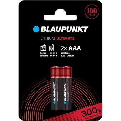 Non communiqué BLAUPUNKT Pack 2 Piles AAA LR03 Lithium ULTIMATE Idéale Appareils Photo - Publicité Non communiqué BLAUPUNKT Pack 2 Piles AAA LR03 Lithium ULTIMATE Idéale Appareils Photo - Publicité