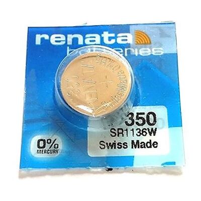 Renata Blister de 1 Pile bouton oxyde argent X350 SR1136W Argent - Publicité Renata Blister de 1 Pile bouton oxyde argent X350 SR1136W Argent - Publicité