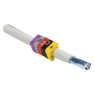 Dexlan bagues de marquage diam 8 mm - 7 violet - Publicité Dexlan bagues de marquage diam 8 mm - 7 violet - Publicité