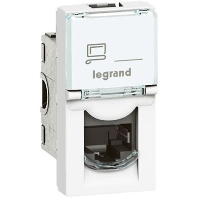 LEGRAND prise murale rj45 cat6 legrand 22.5x45 utp - Publicité LEGRAND prise murale rj45 cat6 legrand 22.5x45 utp - Publicité