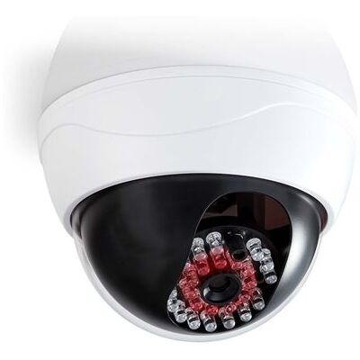 Nedis Caméra de Sécurité Factice Dôme IP44 Blanc Blanc - Publicité Nedis Caméra de Sécurité Factice Dôme IP44 Blanc Blanc - Publicité