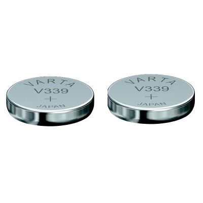 Varta 2 Piles oxyde argent V339 SR614SW 339 1,55V Argent - Publicité Varta 2 Piles oxyde argent V339 SR614SW 339 1,55V Argent - Publicité