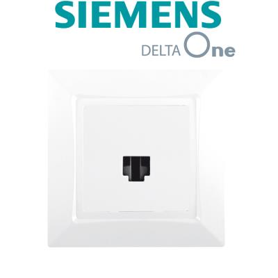 Siemens - prise rj45 blanc siemens delta one Blanc - Publicité Siemens - prise rj45 blanc siemens delta one Blanc - Publicité