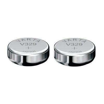 Varta 2 Piles oxyde argent V329 SR731SW 329 1,55V Argent - Publicité Varta 2 Piles oxyde argent V329 SR731SW 329 1,55V Argent - Publicité