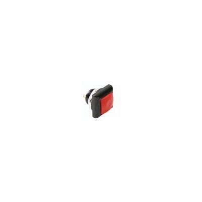Poussoir - Velleman - metallique carre avec capuchon rouge - 1P spst off-(on) - Publicité Poussoir - Velleman - metallique carre avec capuchon rouge - 1P spst off-(on) - Publicité