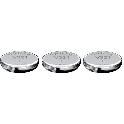 Varta 3 Piles oxyde argent V321 SR65 SR616SW 321 1,55V Argent - Publicité Varta 3 Piles oxyde argent V321 SR65 SR616SW 321 1,55V Argent - Publicité
