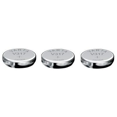 Varta 3 Piles oxyde argent V317 SR62 SR516SW 317 1,55V Argent - Publicité Varta 3 Piles oxyde argent V317 SR62 SR516SW 317 1,55V Argent - Publicité