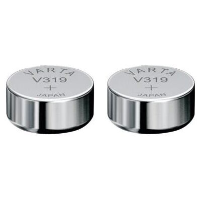 Varta 2 Piles oxyde argent V319 SR64 SR527SW 319 1,55V Argent - Publicité Varta 2 Piles oxyde argent V319 SR64 SR527SW 319 1,55V Argent - Publicité