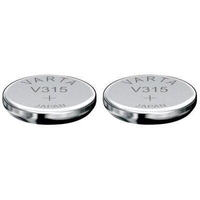 Varta 2 Piles oxyde argent V315 SR716SW 315 1,55V Argent - Publicité Varta 2 Piles oxyde argent V315 SR716SW 315 1,55V Argent - Publicité