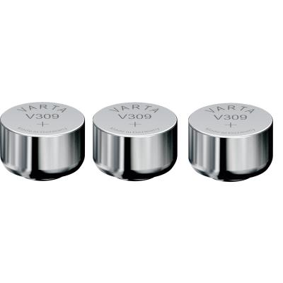 Varta 3 Piles oxyde argent V309 SR754SW 309 1,55V Argent - Publicité Varta 3 Piles oxyde argent V309 SR754SW 309 1,55V Argent - Publicité