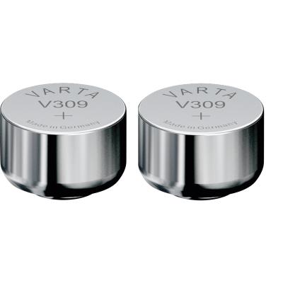 Varta 2 Piles oxyde argent V309 SR754SW 309 1,55V Argent - Publicité Varta 2 Piles oxyde argent V309 SR754SW 309 1,55V Argent - Publicité