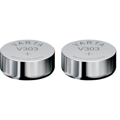 VARTA 2 Piles oxyde argent V303 SR44SW 1,55 Volt Argent - Publicité VARTA 2 Piles oxyde argent V303 SR44SW 1,55 Volt Argent - Publicité