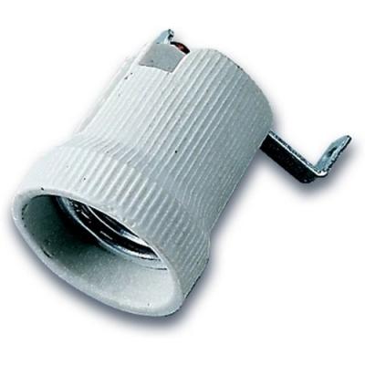 ELECTRALINE 71140 DOUILLE E27 PORCELAINE + SUPPORT ÉQUERRE Incolore - Publicité ELECTRALINE 71140 DOUILLE E27 PORCELAINE + SUPPORT ÉQUERRE Incolore - Publicité