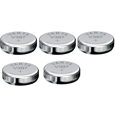 Varta 5 Piles oxyde argent V397 SR926SW SR59 397 1,55V Argent - Publicité Varta 5 Piles oxyde argent V397 SR926SW SR59 397 1,55V Argent - Publicité