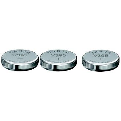 Varta 3 Piles oxyde argent V395 SR927SW SR926 395 1,55V Argent - Publicité Varta 3 Piles oxyde argent V395 SR927SW SR926 395 1,55V Argent - Publicité