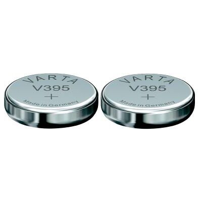 Varta 2 Piles oxyde argent V395 SR927SW SR926 395 1,55V Argent - Publicité Varta 2 Piles oxyde argent V395 SR927SW SR926 395 1,55V Argent - Publicité
