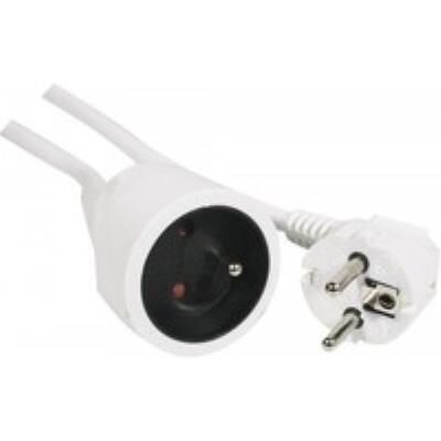 Dexlan - Rallonge de câble d'alimentation - 2 pôles (M) pour 2 pôles (F) - 10 m - blanc Blanc - Publicité Dexlan - Rallonge de câble d'alimentation - 2 pôles (M) pour 2 pôles (F) - 10 m - blanc Blanc - Publicité