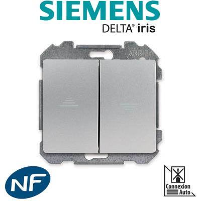 Siemens - interrupteur volet roulant aluminium aluminium - Publicité Siemens - interrupteur volet roulant aluminium aluminium - Publicité