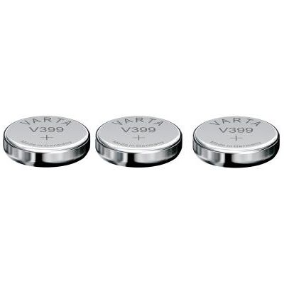 Varta 3 Piles oxyde argent V399 SR927W SR57 399 1,55V Argent - Publicité Varta 3 Piles oxyde argent V399 SR927W SR57 399 1,55V Argent - Publicité