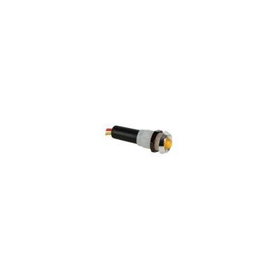 Voyant - Velleman - led jaune 12V - boitier chrome - Publicité Voyant - Velleman - led jaune 12V - boitier chrome - Publicité
