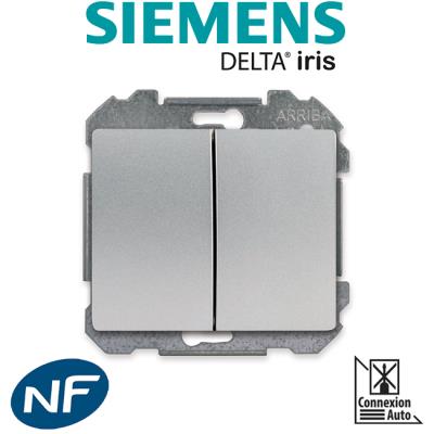 Siemens - double poussoir alu delta iris siemens - Publicité Siemens - double poussoir alu delta iris siemens - Publicité