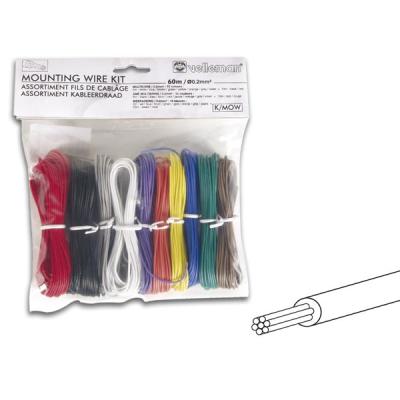 Assortiment Fils De Cablage - 10 Couleurs - 60m - Publicité Assortiment Fils De Cablage - 10 Couleurs - 60m - Publicité
