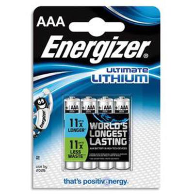 VISIODIRECT Blister de 4 piles Lithium AAA L92 Utimate Lithium - Publicité VISIODIRECT Blister de 4 piles Lithium AAA L92 Utimate Lithium - Publicité