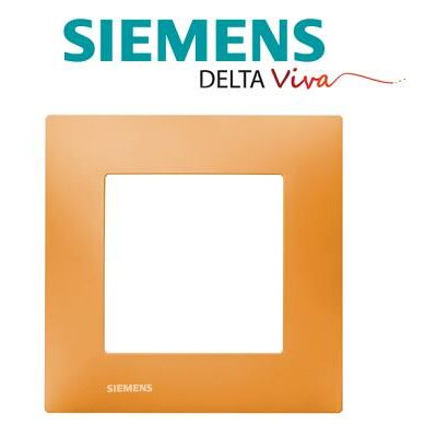 Siemens - plaque simple orange siemens delta viva - Publicité Siemens - plaque simple orange siemens delta viva - Publicité
