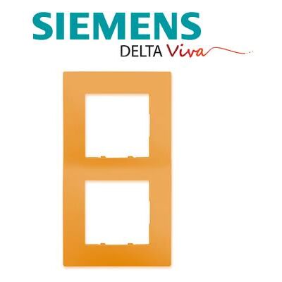 Siemens - plaque double orange siemens delta viva - Publicité Siemens - plaque double orange siemens delta viva - Publicité